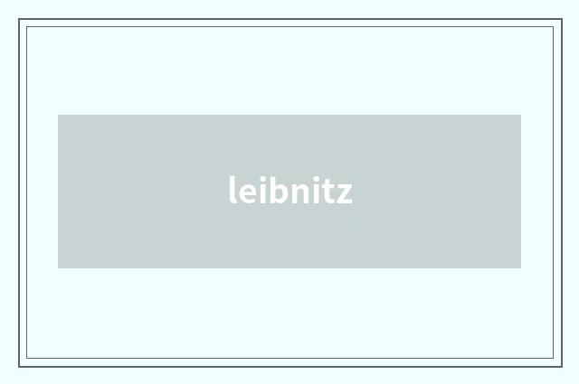 leibnitz