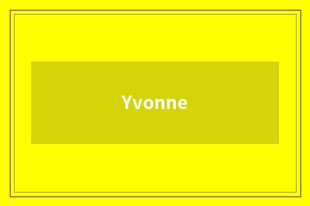 Yvonne