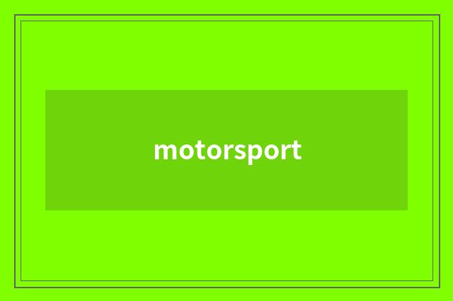 motorsport