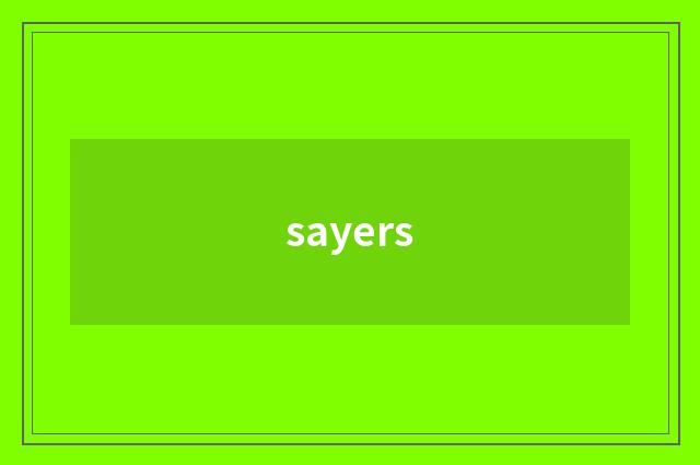 sayers