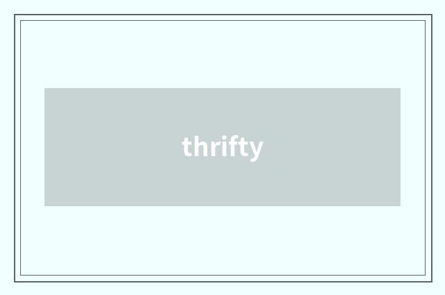 thrifty