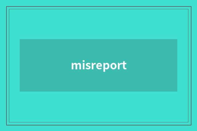 misreport
