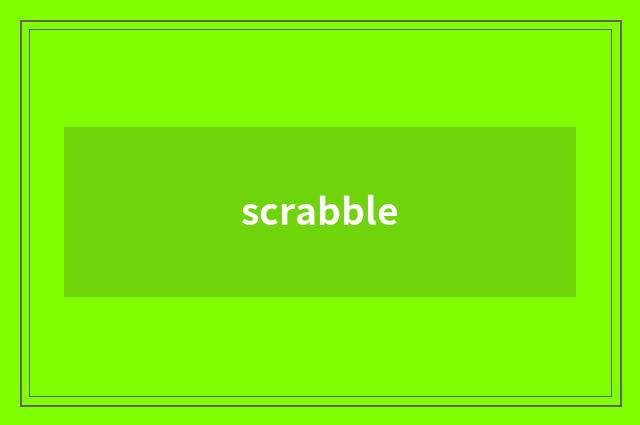 scrabble