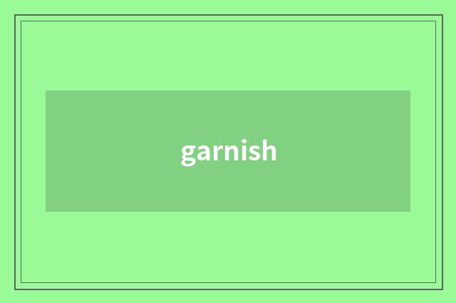 garnish