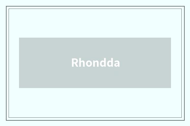 Rhondda