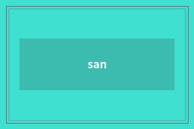 san