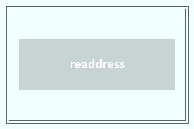 readdress