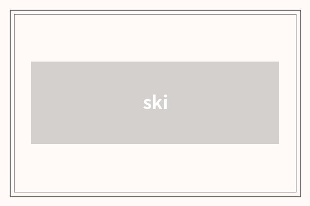 ski