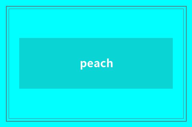 peach