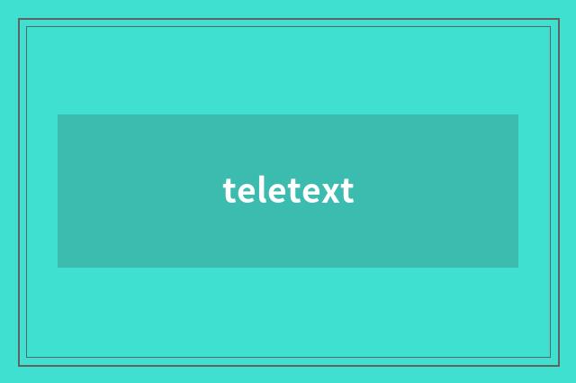 teletext