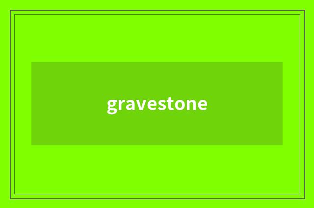 gravestone