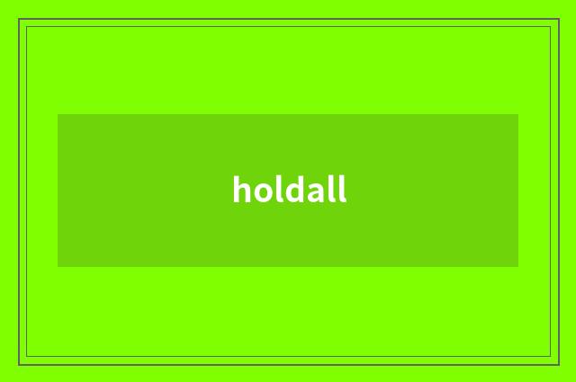 holdall