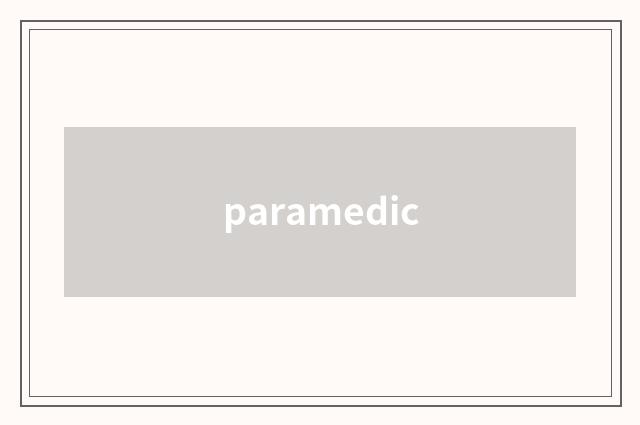 paramedic