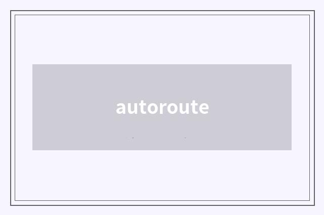 autoroute