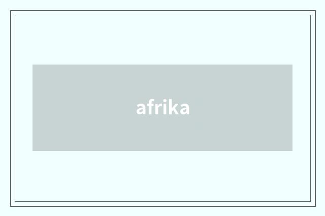 afrika