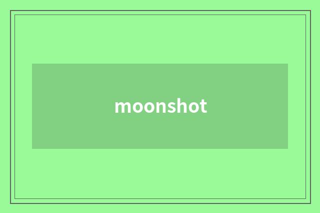 moonshot