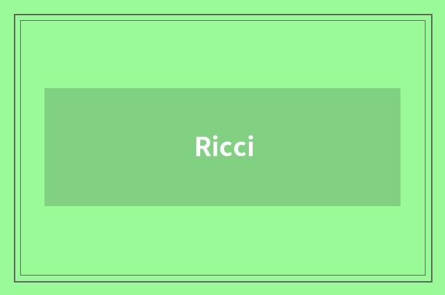 Ricci