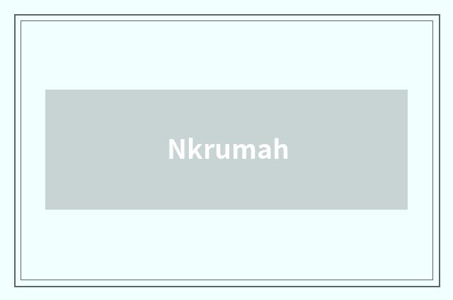 Nkrumah