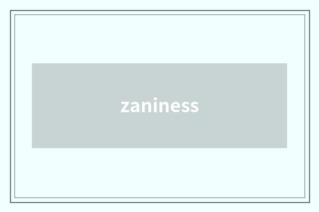 zaniness