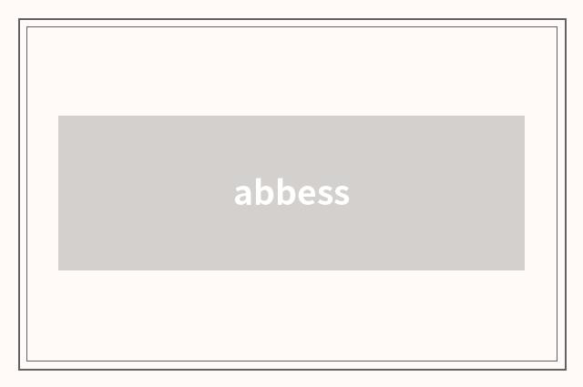 abbess