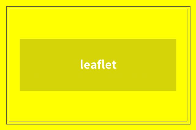 leaflet