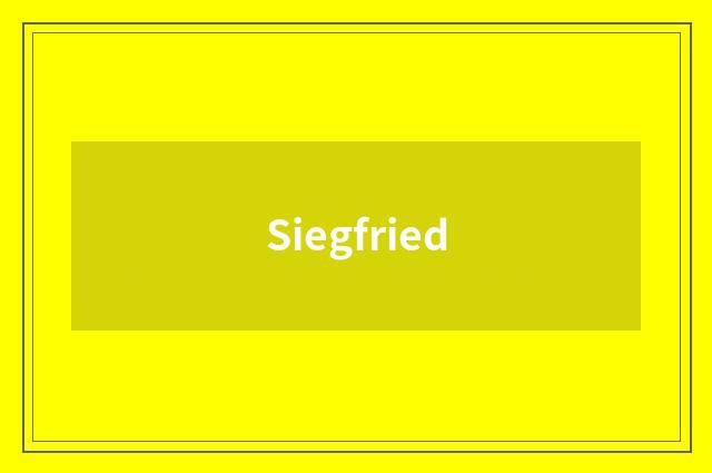 Siegfried