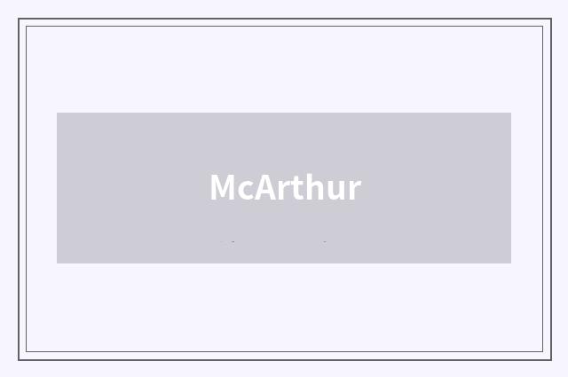 McArthur