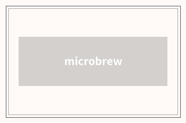 microbrew