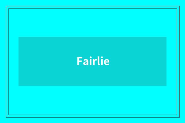 Fairlie