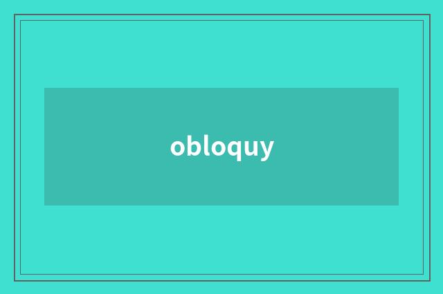 obloquy