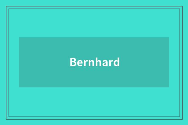 Bernhard