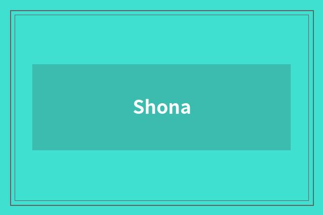 Shona