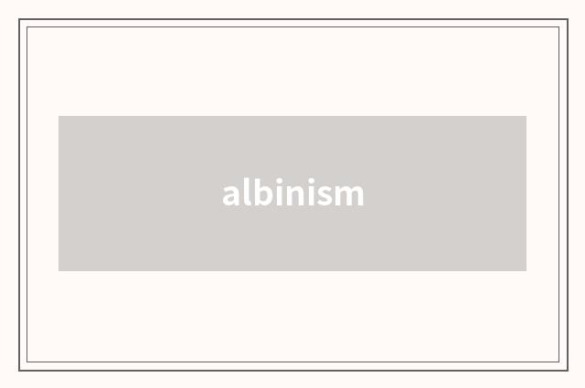 albinism