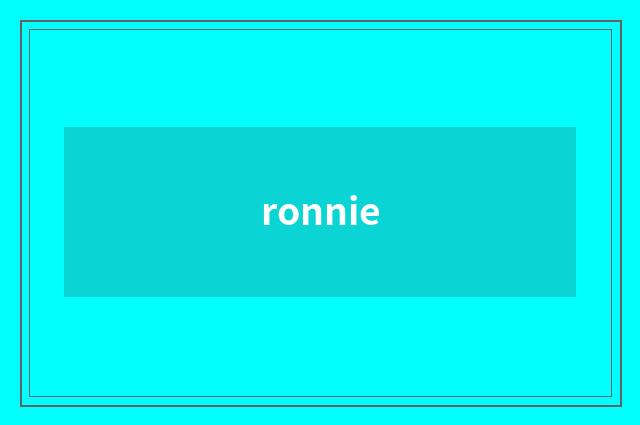 ronnie