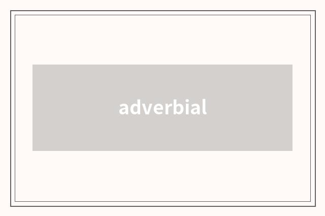 adverbial