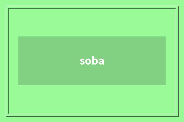 soba