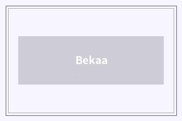 Bekaa