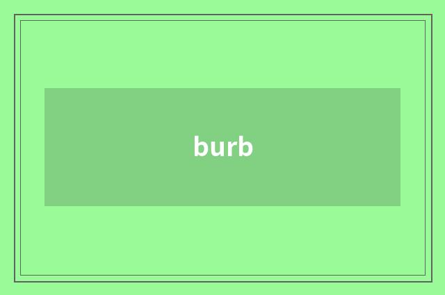 burb