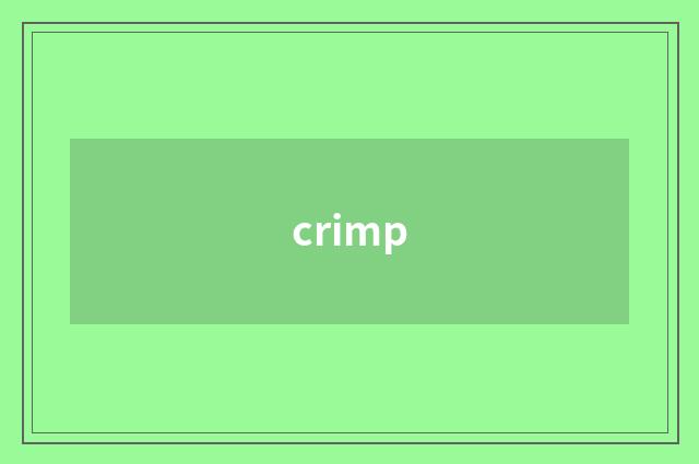 crimp