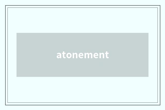 atonement