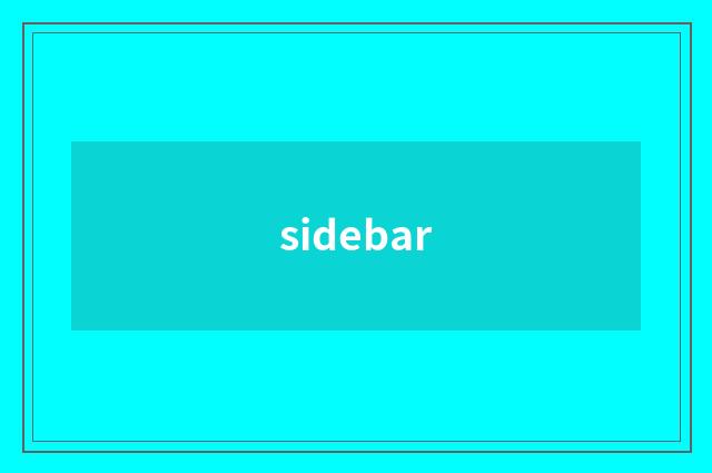 sidebar
