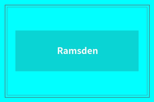 Ramsden