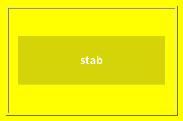 stab