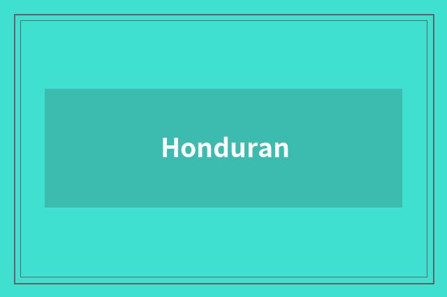 Honduran