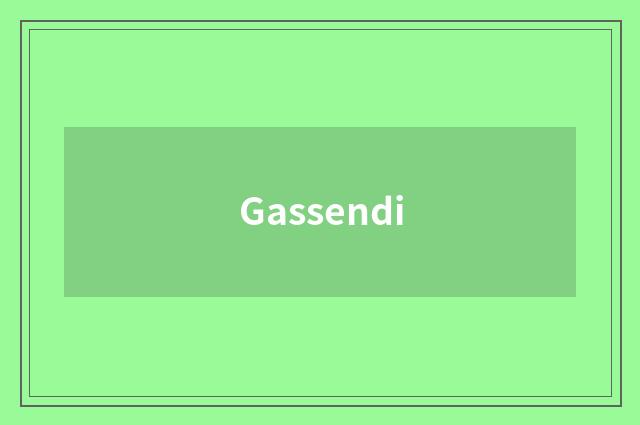 Gassendi