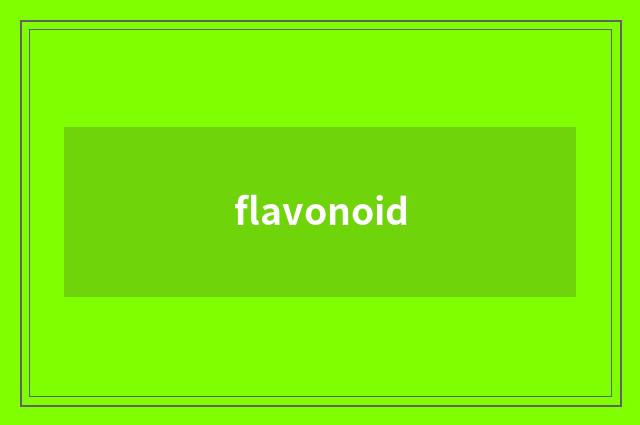 flavonoid