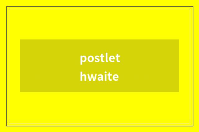 postlethwaite