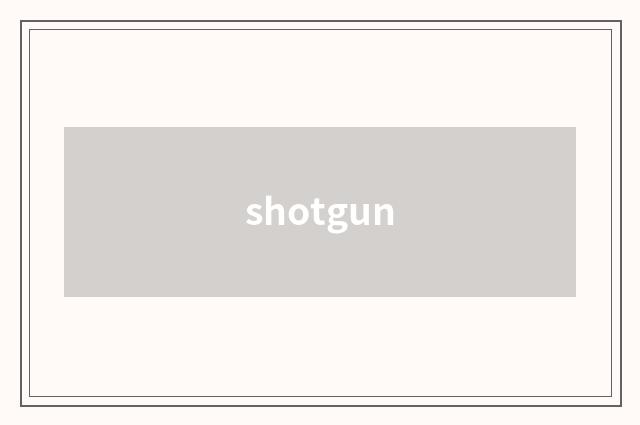 shotgun