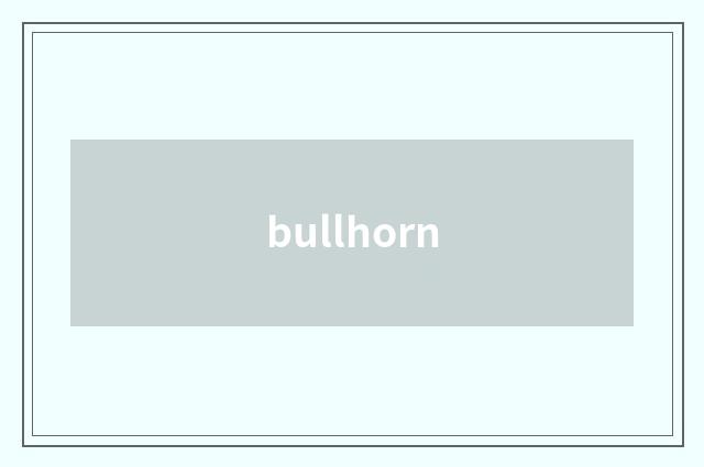 bullhorn