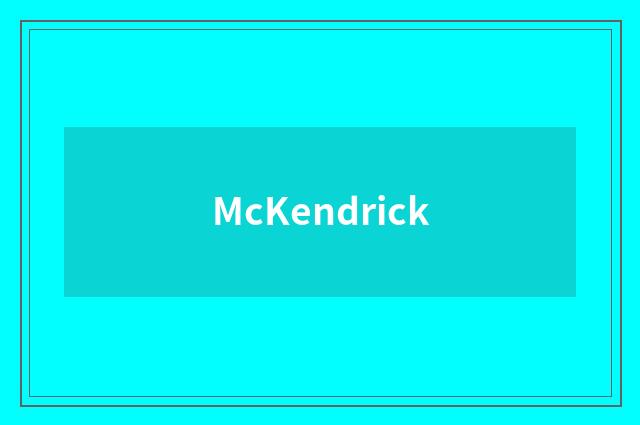McKendrick